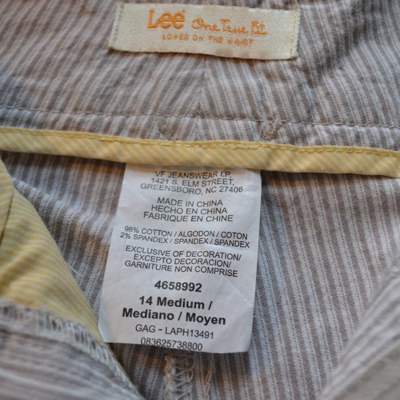 Lee "One True Fit" Striped Mid-Rise Pants - Picture 9 of 9